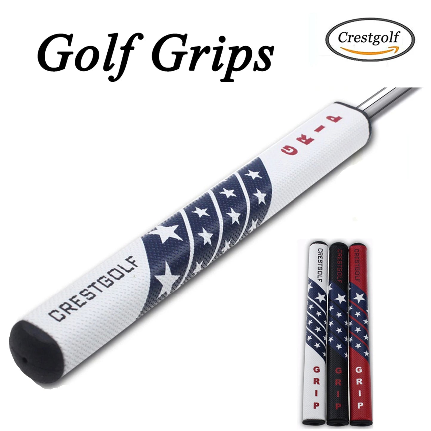 CRESTGOLF New Golf Clubs Grip 2.0 Golf Putter Grip Star Pattern PU Golf Grip Antiskid Golf Grips Replacement 1 Piece