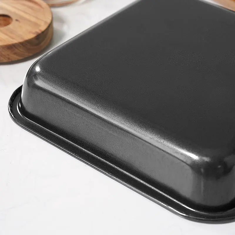 7.5 Inch Square Baking Tray Non-Stick Carbon Steel Toast Plate Cake Bread Baguette Oven Bakeware Pie Pizza Cake Mold Baking Pan