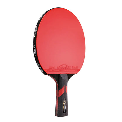 Professional Tennis Table Racket Short Long Handle Carbon Blade Rubber With Double Face Pimples In Ping Pong Rackets With Case