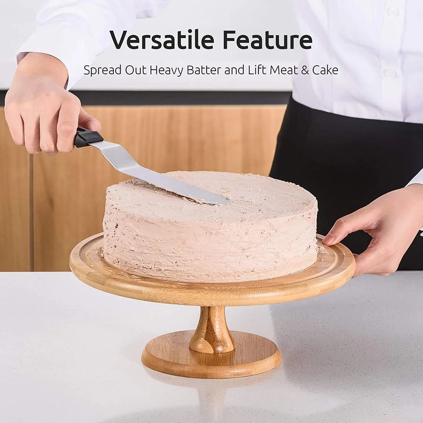 Stainless Steel Pastry Spatula Cake Cream Icing Frosting Spreader Smoothing Cake Decorating Tools Utensils Kitchen Accessories