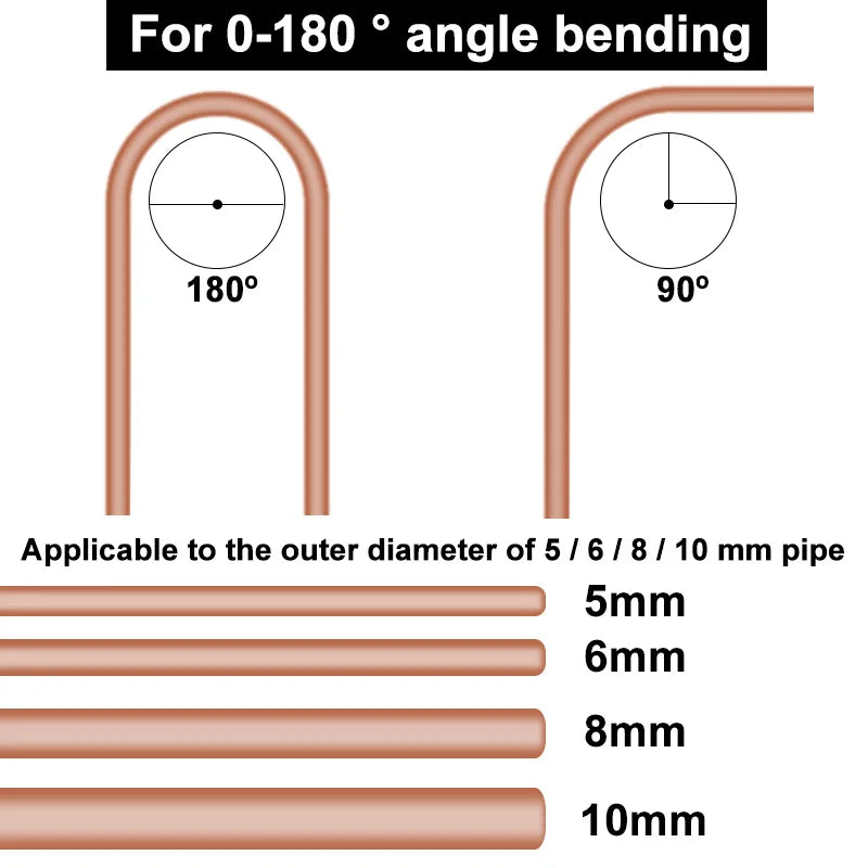 4mm 6mm 8mm 10mm Combination Tube Bender 4-in-1 Tube Bender Pipe Bending Tool Tubing Fuel Line Curving Pliers Bender Brake