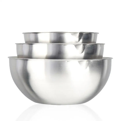 Mixing Bowl Stainless Steel Whisking Bowl for Knead Dough Salad Cooking Baking 1pc