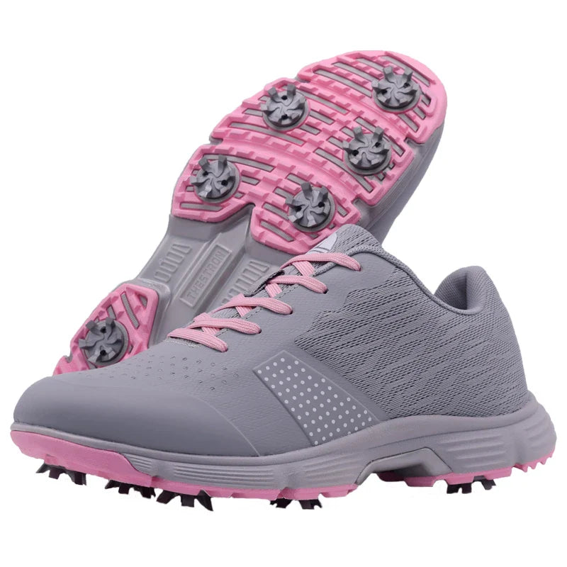 Thestron Pink Women's Golf Cleats