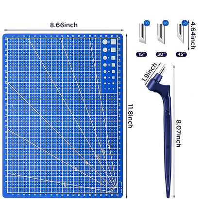 DIY Craft Cutting Tools Wood Carving Cut Pen Art Craft Tool with 360 Steel Rotating Blade Safety Cutter Paper