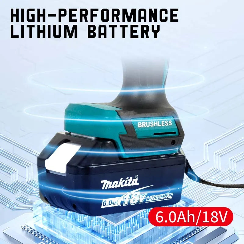 Makita DTW285 520N.M Impact Electric Wrench Brushless Wrench Cordless Tool Power Tools Rechargeable For Makita 18V Battery