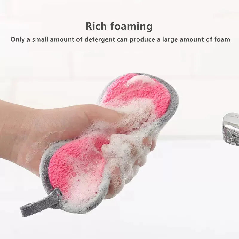 Kitchen Cleaning Sponge Double Sided Sponge Scrubber Sponges For Dishwashing Scouring Pad Dish Cloth Kitchen Cleaning Tools