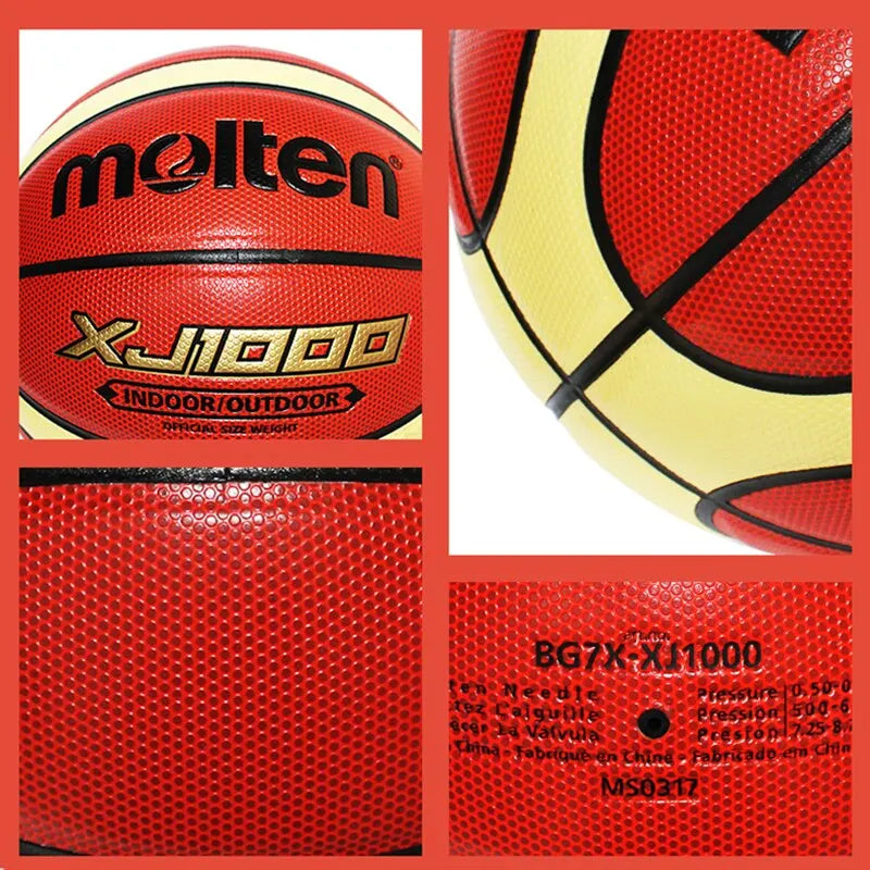 Molten Basketball Balls Official Size 7/6/5 PU Material High Quality Balls Outdoor Indoor Match Training Women Men Baloncesto