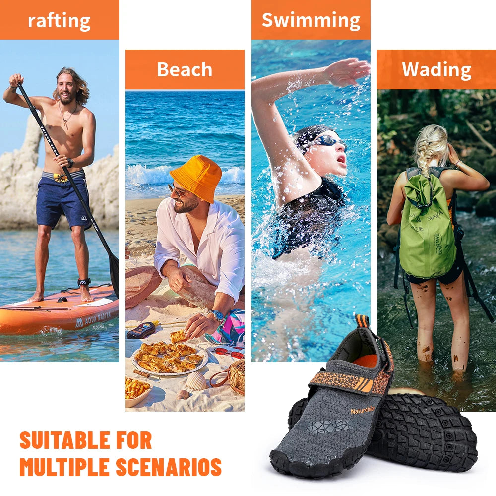 Naturehike Wading Shoes Quick-Dry Water Shoes Breathable Aqua Upstream Shoes Antiskid Outdoor Sports Shoes Beach Pool Sneakers