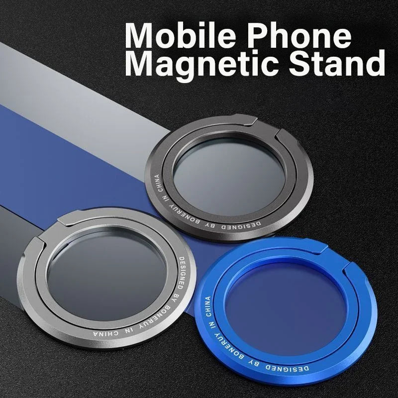 Magnetic Finger Ring Holder For MagSafe Phone Smartphone Accessories for iPhone 14 15 Pro/Max Mini Magnet Phone Stand Grip Mount