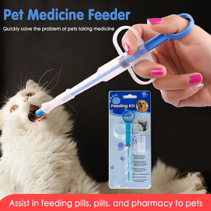 1PCS Pet Syringe Tablet Pill Gun Piller Push Dispenser Medicine Water Milk Tube Feeder Tools Dog Accessories Cat