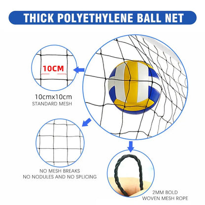 950cm Professional Volleyball Net Beach Match Competition Sport Training Outdoor Standard Tennis Exercise Mesh Net