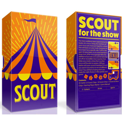 Double your language fun with the Circus Scout Poker Card Game – Perfect for memorable nights!