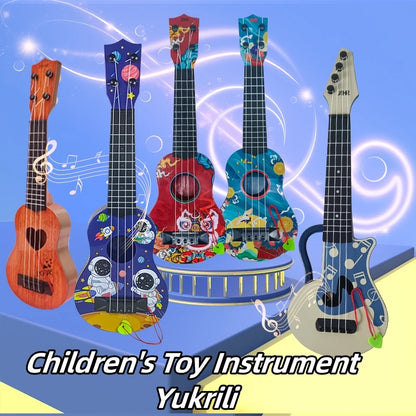 Children Can Pluck Strings And Play Yukrili Toys Beginners' Level Guitar Puzzle And Musical Instruments