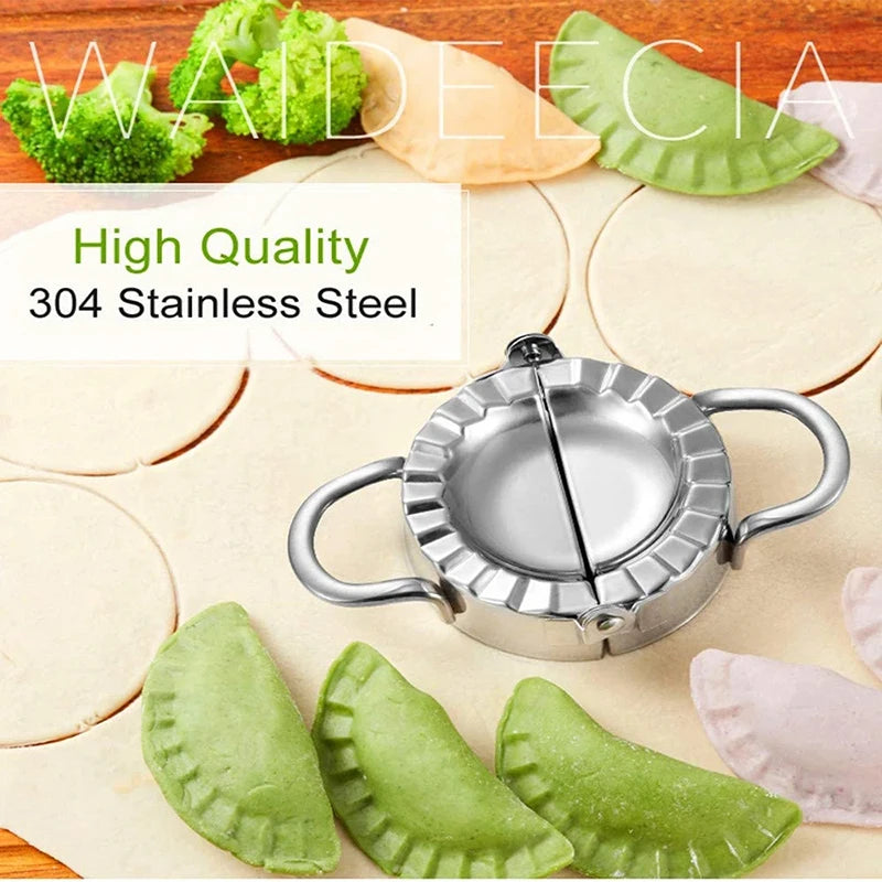 Stainless Steel Dumplings Tool Dumpling Mold Household Manual Press Kitchen Pastry Baking Dumpling Maker Accessories