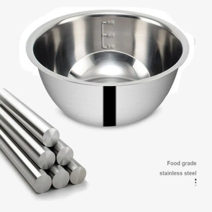 5 PCS Stainless Steel Mixing Bowls Set Portable Kitchen Cooking Nesting Storage Bowls For Home Outdoor Camping Accessories