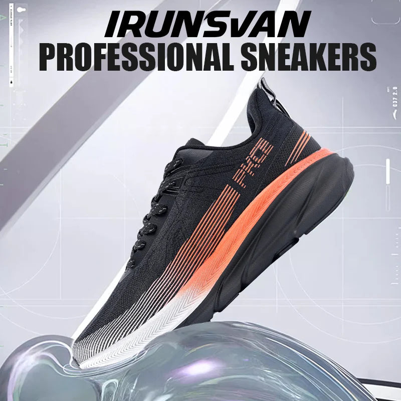 IRUNSVAN 2024 Original Air Cushion Running Shoes Fitness Jump Exercise Breathable Sports Shoes Men's Walking Shoes