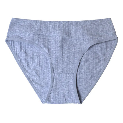 2PCS/Set Cotton Panties Women Low Waist Seamless Underwear Solid Color Comfort Breathable Briefs Sexy Lingerire M-XL Intimates