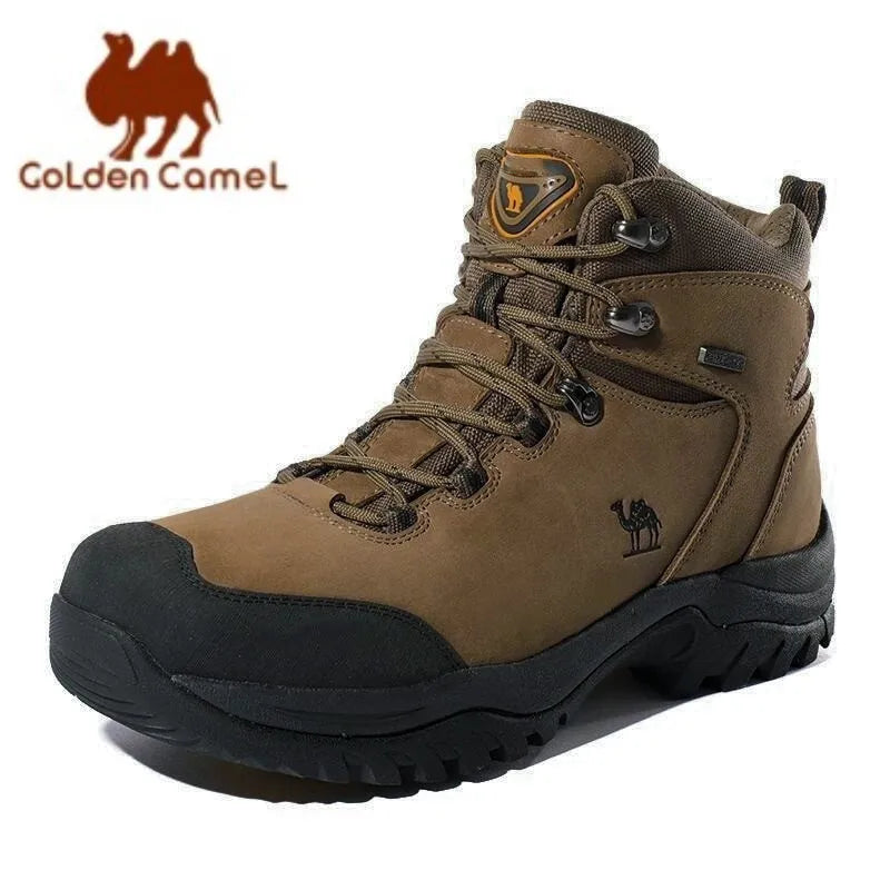 GOLDEN CAMEL Waterproof Hiking Shoes Outdoor High-top Tactical Military Boots Anti-Slip Male Sneakers Trekking Shoes For Men