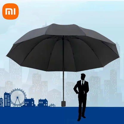 Xiaomi 130cm/51.18 Inch High-quality Ten-bone Umbrella Waterproof Windproof Manual Large Umbrellas Reinforced Frame Strong