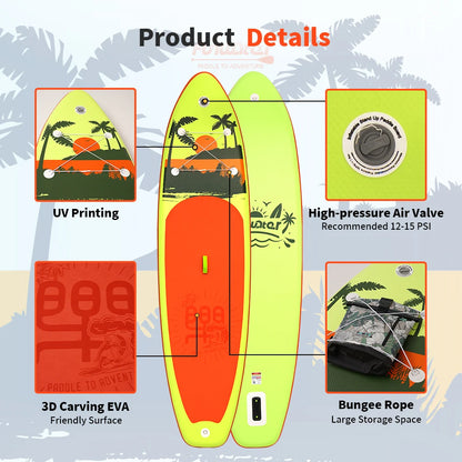 FunWater 335CM US Warehouse Sup Board Inflatable Surfboard Stand Up Paddle Board Inflatable Sup PaddleBoard with Accessories