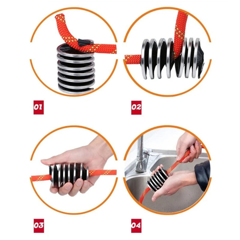 Rope Cord Brush for Rock Climbing Rope Brush Cleaning Brush Rope Wash Rope Tools