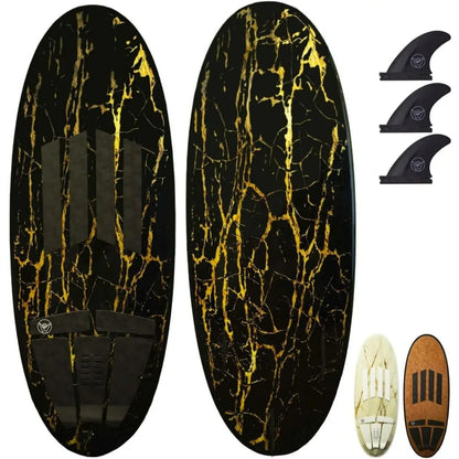 63” Wakesurf Board - Best Performance Wake Surfboards for Kids & Adults - Durable Compressed Fiberglassed Wake Surf Board