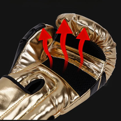 Boxing Gloves Sparring Gloves for Men PU Leather Sandbag Bag Muay Thai Fighting Combat Adult Muay Thai Competition Glove