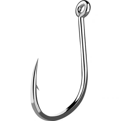 High Carbon Steel Fishing Hooks 400Pcs Wide Gap Offset Fishing Hook Set for Saltwater and Freshwater with 10 Sizes