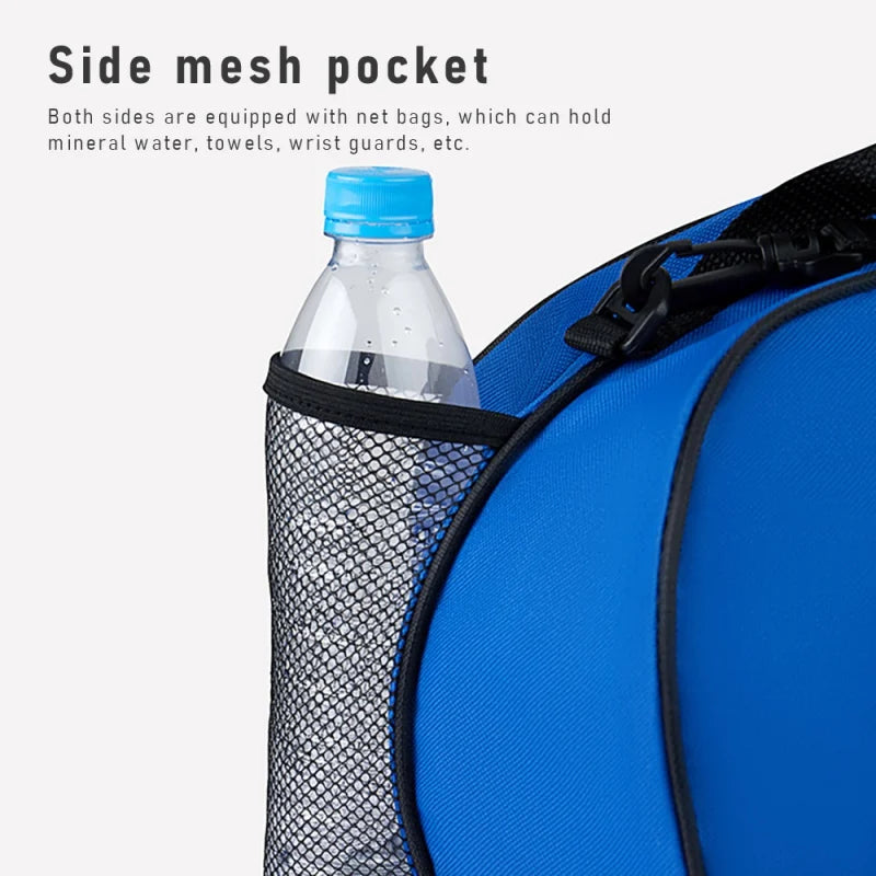 1PC Adjustable Shoulder Strap 2 Side Mesh Pockets Basketball Bag Sports Ball Bag Soccer Shoulder Bag Holder Carrier