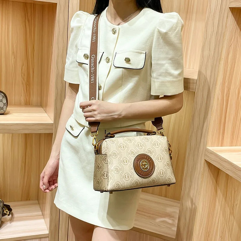 Women's handbag brand handbag 2024 new light luxury high-end designer retro large capacity crossbody shoulder bag