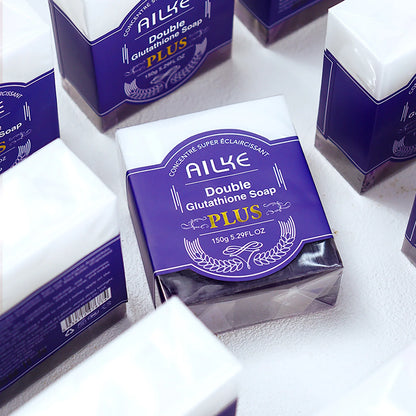 AILKE Lightening Soap Bar, With Organic Glutathione & Lavender, For Face, Body, Reduce Spots, Clean Skin