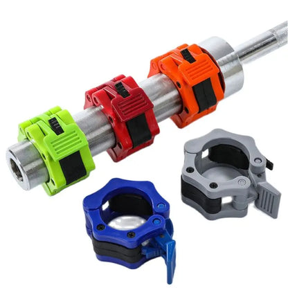 50mm Barbell Clamp Spin lock Collar Clips Gym Dumbbell Lock Standard Weight lifting Bar Kit Barbell Lock O-rod Fixing Nuts