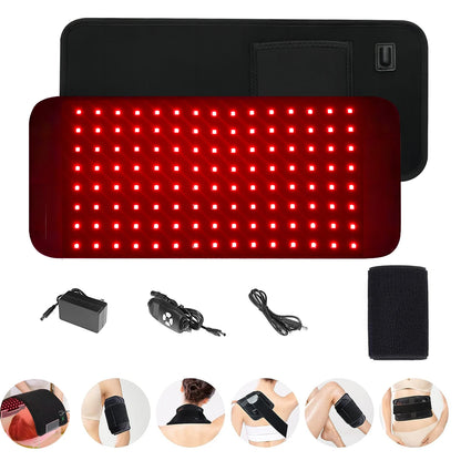 Red Infrared Light Therapy Pad LED Beauty Devices for Face and Body Back Knee Hands Feet Relief Portable 660nm 850nm Heat Pad