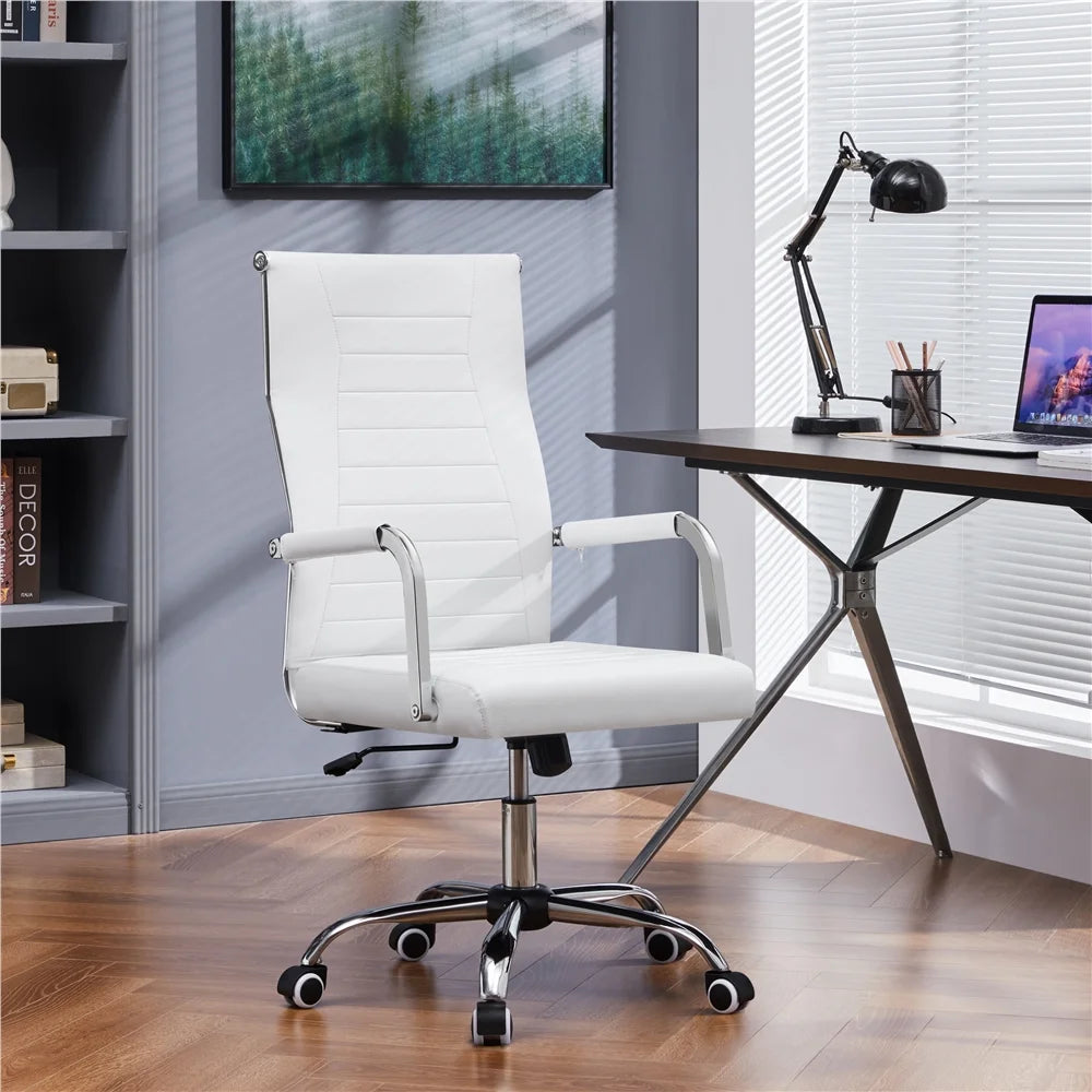 Modern Faux Leather/Velvet Office Desk Chair with Low/Mid-back/with Wheels Modern Office Chair Adjustable Home Computer Chair