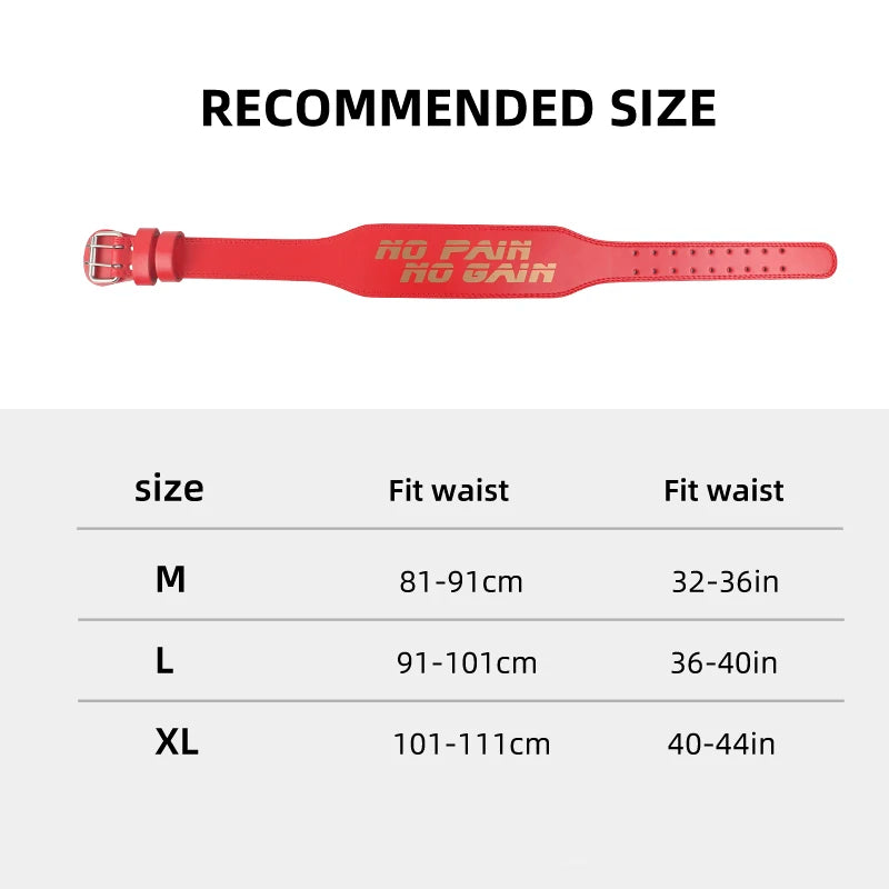 Weight Lifting Belt 1PC Gym Weight Belt for Powerlifting Squat Bodybuilding Workout Fitness WeightLifting Support for Men Women