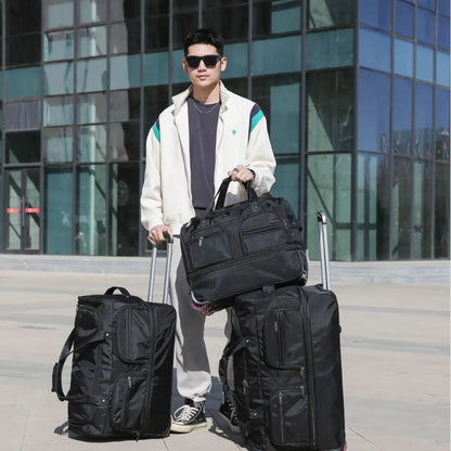 High-quality Suitcase Oxford Cloth Trolley Case Shoulder Bag Multifunctional Boarding Box Rolling Luggage