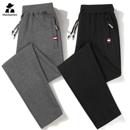 Spring and Autumn Men's Pure Cotton Pants New Simple Outdoor Middle aged Men's Hiking Travel Sports Pants Casual Pants