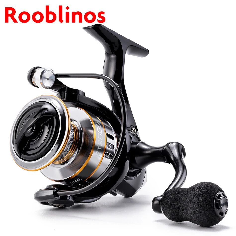 ROOBLINOS RY Spinning Reels Saltwater Freshwater Fishing Reel Ultralight Metal Frame Smooth And Tough High Speed Fishing Reels