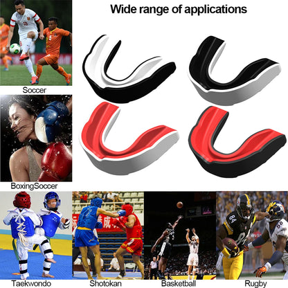 1/4pcs Mouth Guard Teeth Protector Adult Kids Taekwondo Boxing Football Karate Mouth Guard Wrestling Hockey Lacrosse