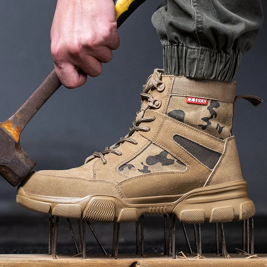 2023 Work Sneakers Men Indestructible Shoes Work Safety Shoes With Steel Toe Cap Puncture-Proof Male Security Protective Shoes