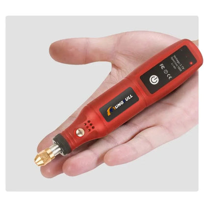 Mini Cordless USB Drill Grinding Accessory Set Woodworking Engraving Pen Rotary Dremel Tool Jewelry Metal Glass