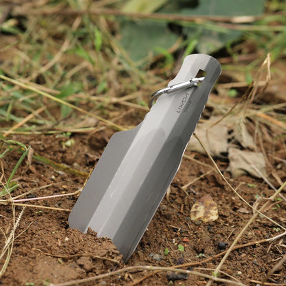 Lixada Titanium Camping Shovels Outdoor Compact Poop Shovel Trowel Ultralight Backpacking Multi Tool for Hiking Survival