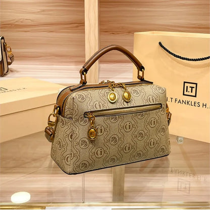 Women's handbag brand handbag 2024 new light luxury high-end designer retro large capacity crossbody shoulder bag