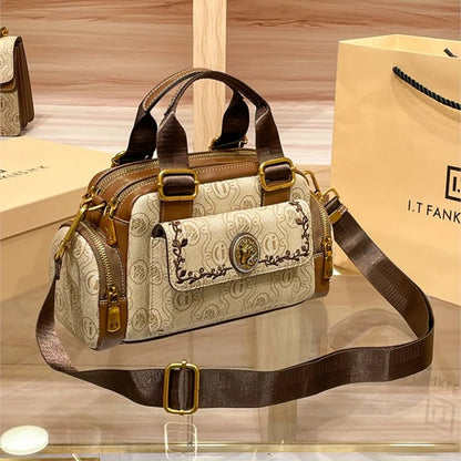 Women's Handbag New Brand Genuine Leather Handbag Designer High Quality Retro Single Shoulder Oblique Cross Pillow Bag