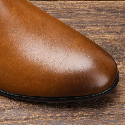 7-13 Chelsea Boots Men Brand Comfortable Fashion Leather Boots #Dx214