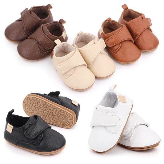 0-18months Toddler Pu Sneakers Casual Soft Sole Cute Baby Flats Infant Walking Shoes For Newborn Girl And Boys