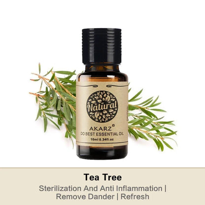 AKARZ Tea Tree Essential Oil Natural Pure Plant Extracts Organic Skin Body Massage Care Tea Tree Oil