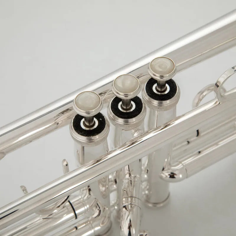 Made in Japan quality 8335 Bb Trumpet B Flat Brass Silver Plated Professional Trumpet Musical Instruments with Leather Case