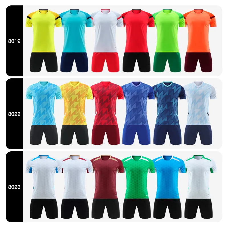 MAN Women Football Jerseys Quick-Drying Soccer Uniforms Custom Adult Kids Futsal Sportswear Tracksuit Sports Team Training Suits