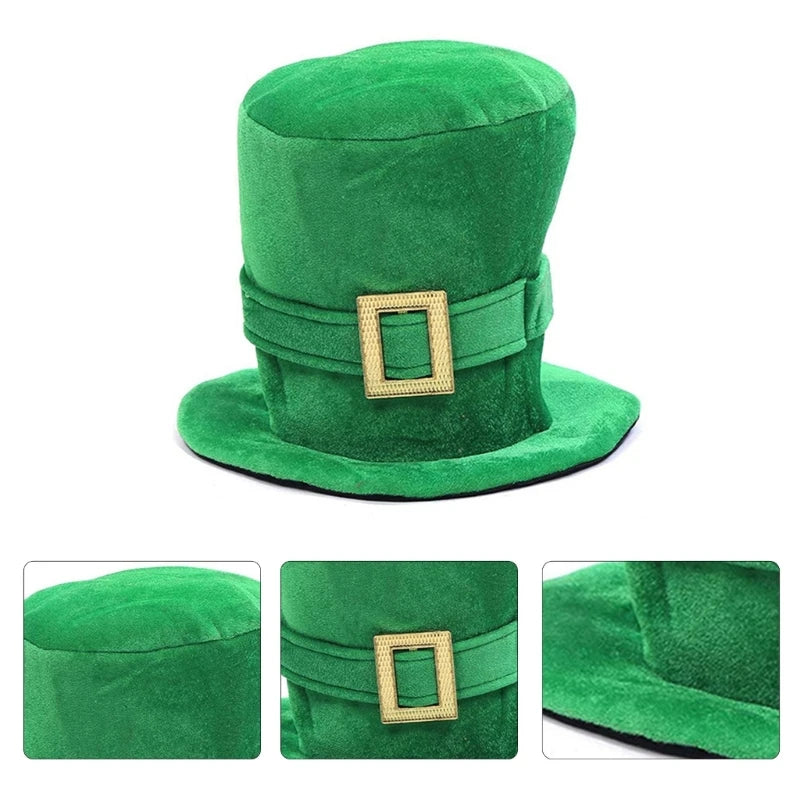 St Patricks Day Accessories Patricks Day Costume Green Top Hat Fashionable Irish Festival Fashionable Adults Accessory